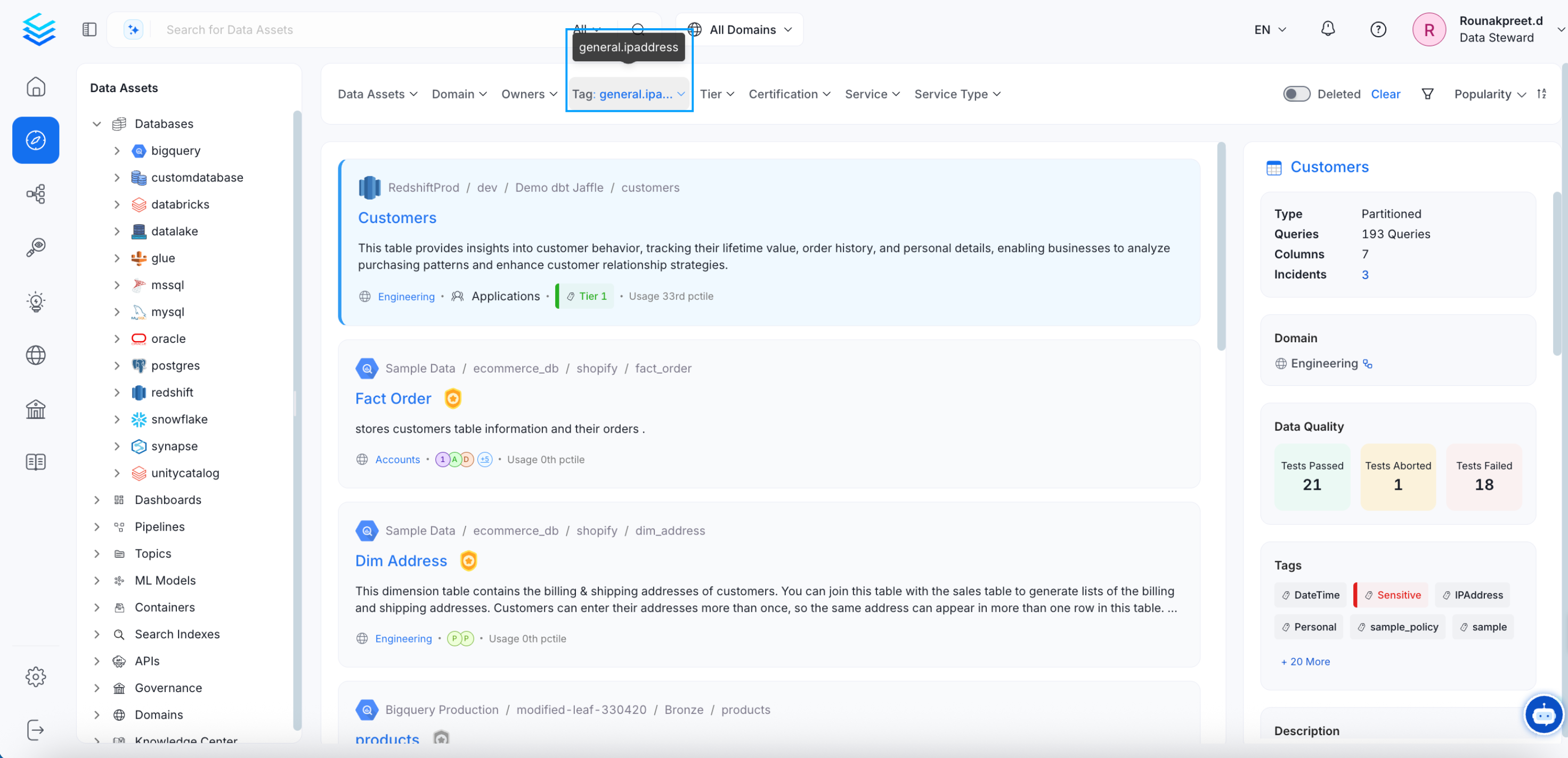 Discover the Tagged Data Assets